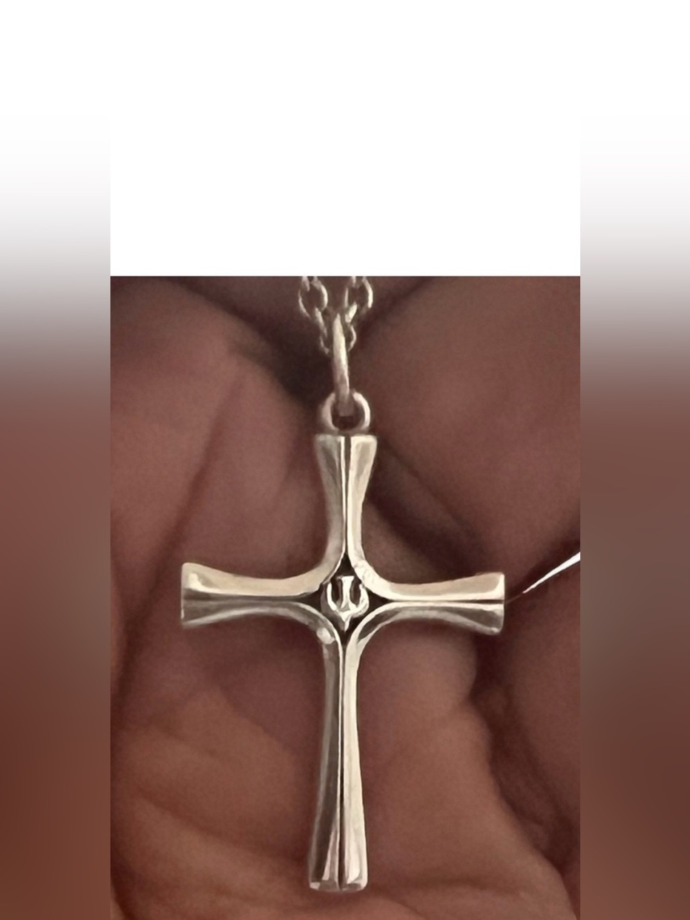 James Avery Retired Serenity Cross Necklace with 22" James Avery Chain